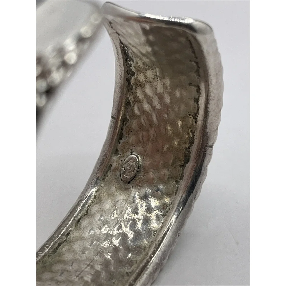 Premier Designs Silver-Tone Textured‎ Cuff Bracelet